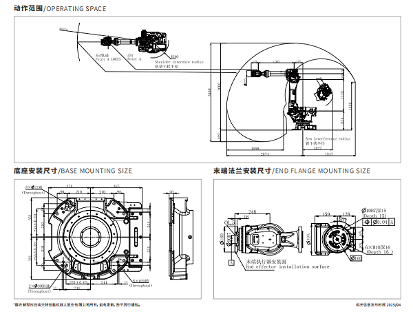 大型机器人工作范围