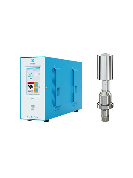 20kHz-2000W 数字 灵科超声波发生器+超声波换能器 倒喇叭型