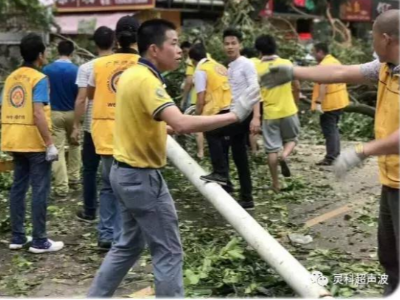 “天鸽”风灾无情，灵科小伙伴有爱