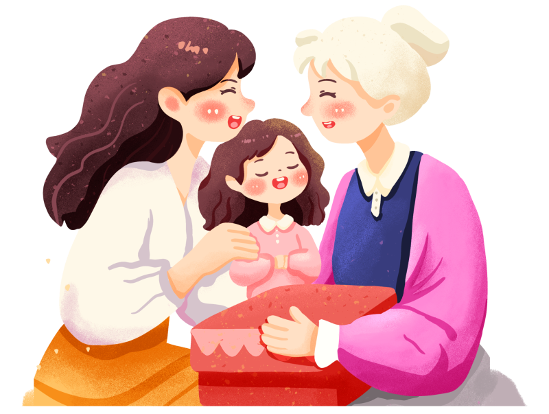 千库网_卡通手绘母亲节扁平母女_元素编号14846813