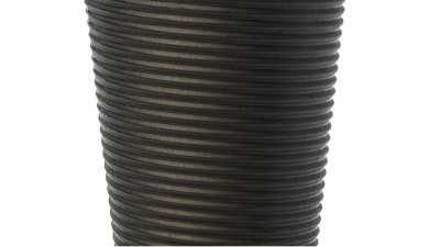 千库网_白色背景隔离的一次性棕色瓦楞纸杯_摄影图编号8436579