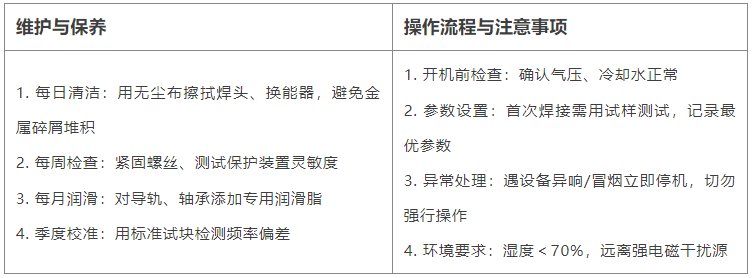 超声波焊接机维护